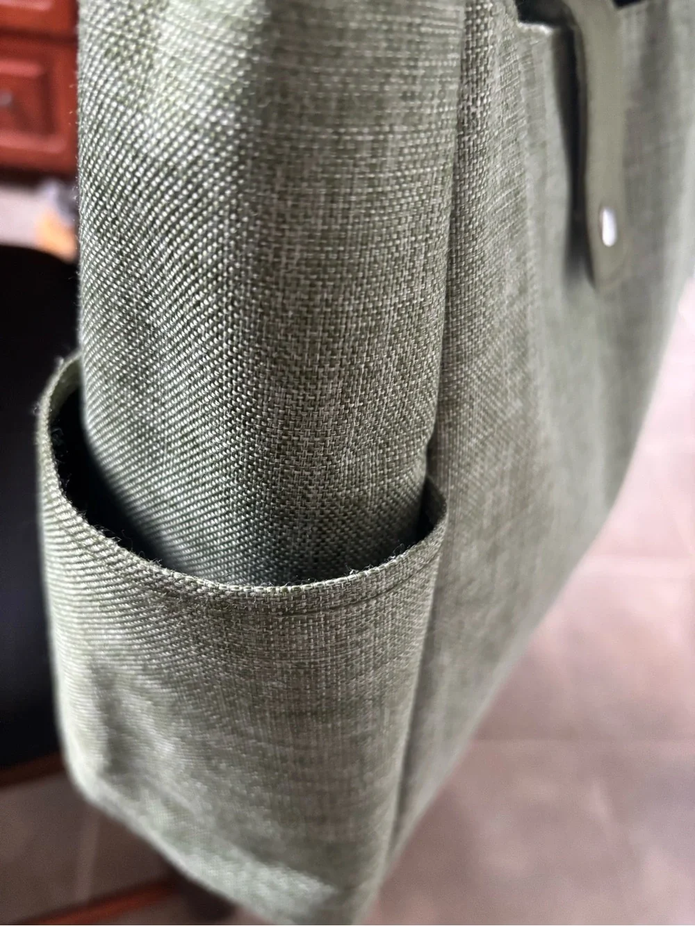 EcoOne Olive Green Canvas lunch Tote Bag